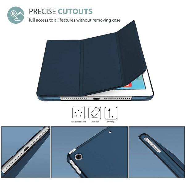 Procase Ipad Air 1:a generationens smarta fodral, ultratunt och lätt stativskyddande fodral, automatisk viloläge, för Apple Ipad Air (a1474 A1475