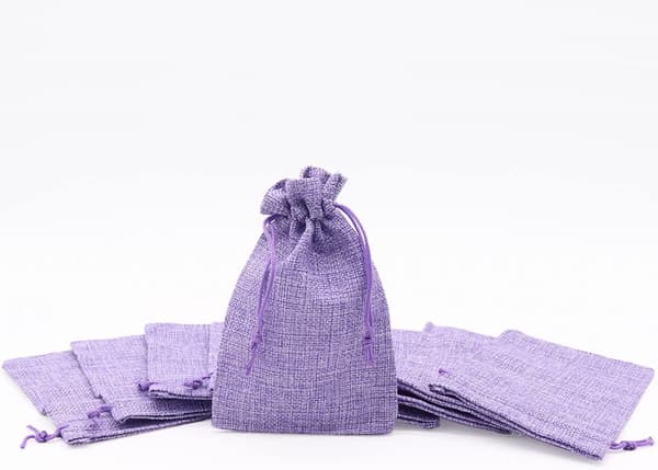 30 st 10x15cm Juteväskor, Linnepåsar, Återanvändbara Presentpåsar,