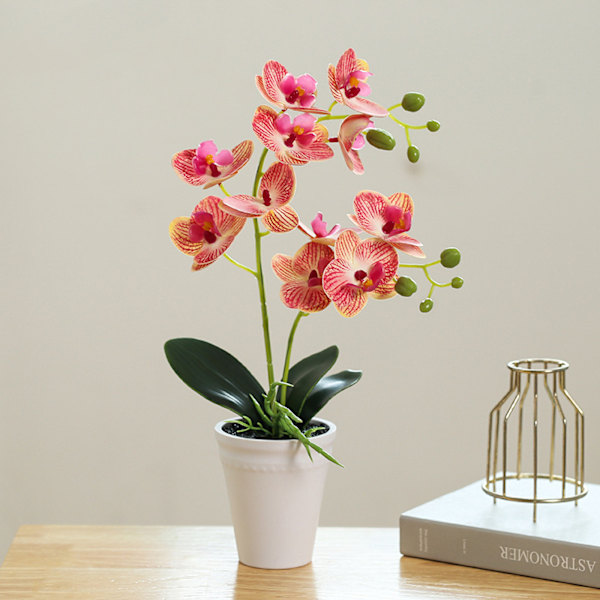 Kunstig plante orkidé 40cm arrangement i en potte