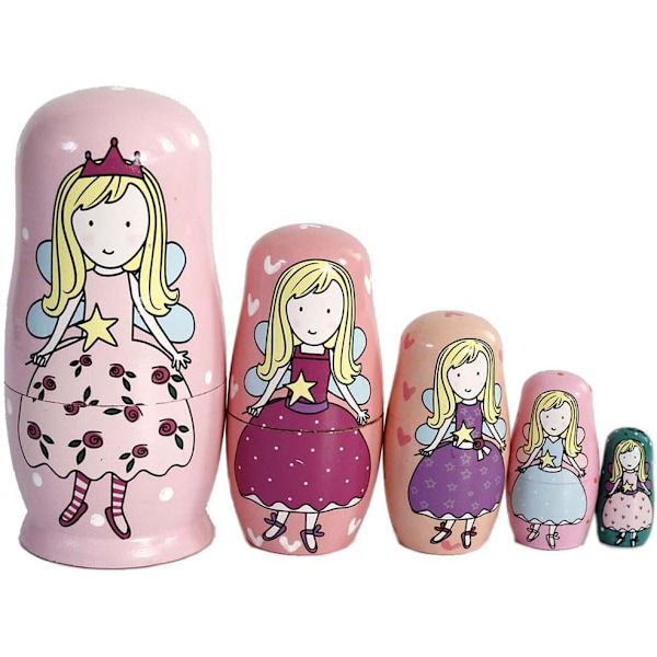 Træ Nesting Doll Russiske Nesting Dolls Sæt til Hjemmekontor De