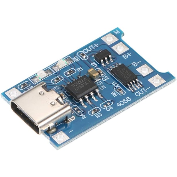 2 stk. Type-C 5V 1A Lithium Batteri Oplader Modul Opladningsplade w