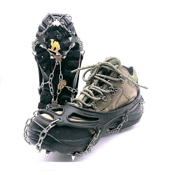 Crampons Isbrodder Til Sko Og Støvler, 19 Tænder Kløer Mikro Pigge Fodtøj Is Trækkraft System, M(36-40)