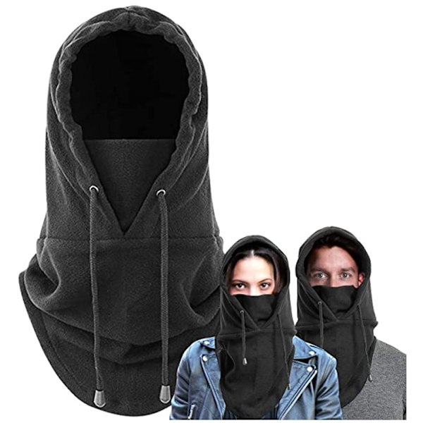 Multifunksjons Vinter Fleece Balaclava – Hatt + Halsduk + Halsvarmer