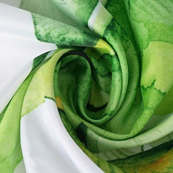 Bruseforhæng til badeværelse med kroge, skimmelresistent og vaskbar