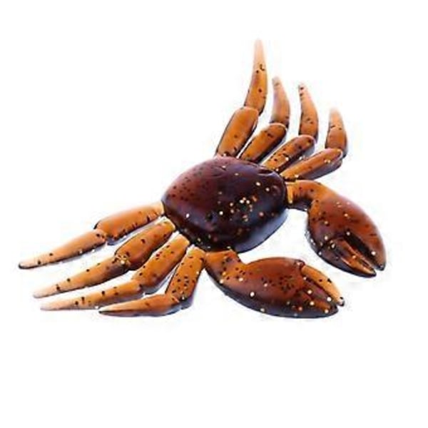 5x Fiskeutstyr Mykt Agn 3D Simulering Saltvann Kunstig Glidebevegelse (Brun) Brown