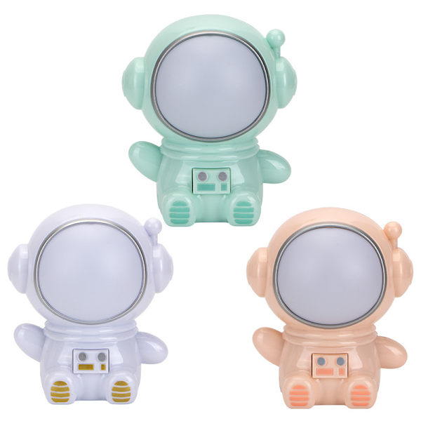 Astronaut Nattlampa Led Färgförändrande Sängbordsdekoration USB N