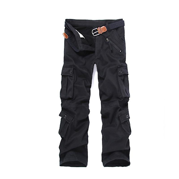 Multi-lomme plys overalls sort XXXL