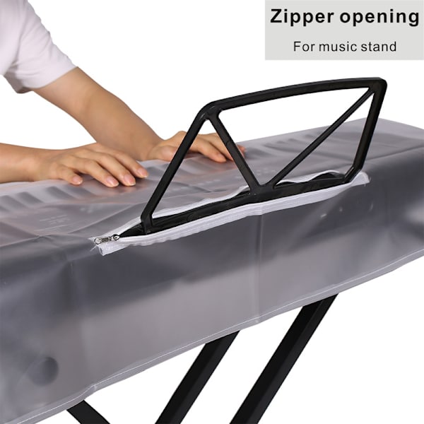 Näppäimistön pölysuoja 88 koskettimen koskettimille ja digitaalisille pianoille