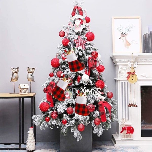 Mini julstrumpor, 12 små julstrumpor dekoration H