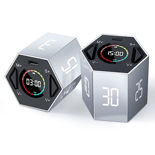 Kök Timer Digital Timer Magnetisk Nedräkning Led Display Timers Med Alarmfunktion Timer För Barn