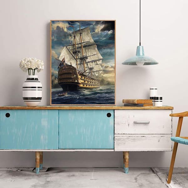 DIY 5D digitaalinen timanttimaalaussetti maisema, timanttitaide valtameri