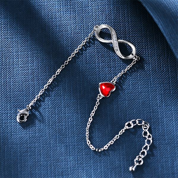 1 stk. Armbånd Femme Figure 8, Armbånd Femme Coeur Justerbar, Bijo