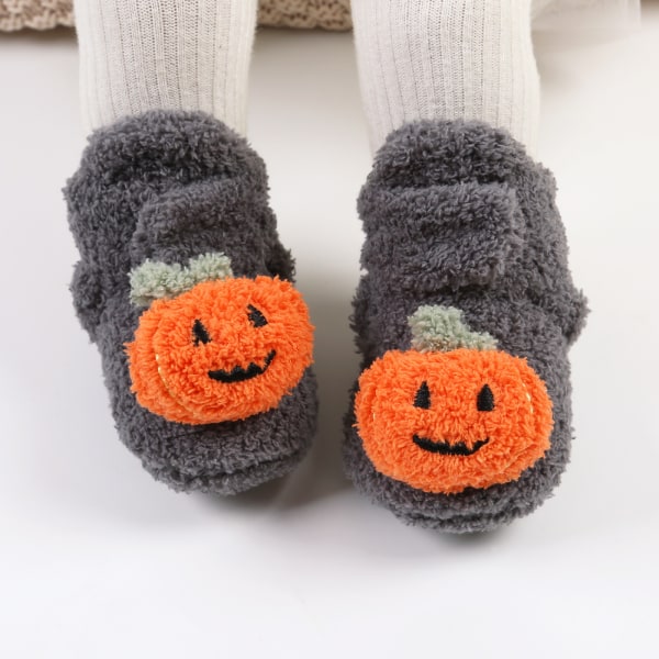 13CM Läder Baby Boots Baby Boots Skor Vadderade Varmt Halloween