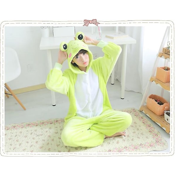 Barnepyjamas i dyreonesie for gutter og jenter, unisex, kigurumi, cosplay-kostyme, nattøy (L)