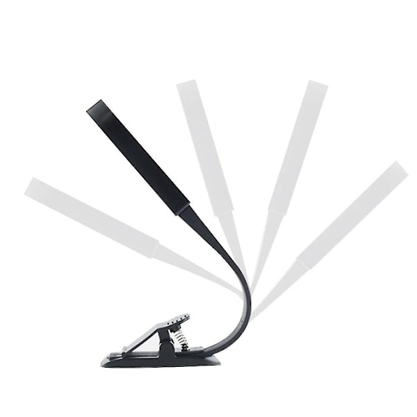 Kirjanvalo, USB-ladattava lukuvalo kosketusanturilla, lukuvalo 3 säädettävällä kirkkaudella silmien suojaamiseksi, joustava kirjanvalon pidike, sopii lukemiseen sängyssä, matkoilla (lämmin valkoinen valo)
