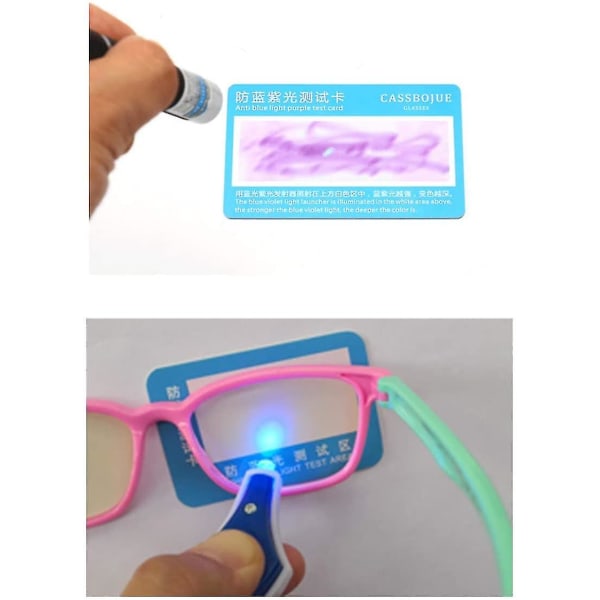 Anti Blue Light Glasögon För Barn Datorglasögon,uv Skydd Anti Reflex Rosa-grön