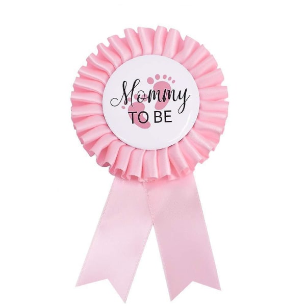 Far og mor vil være tinplate badge pin køn display knap pin ny far mor baby shower gaver（Pink mommy）