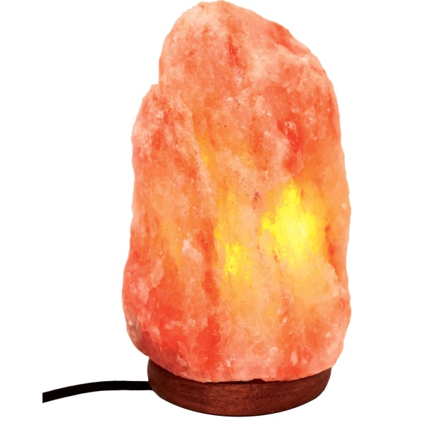 Salt Lamp Premium 100% Natural Himalayan Salt Lamp Hand Crafted Wooden Base Salt Lamps Himalayan（European regulations）