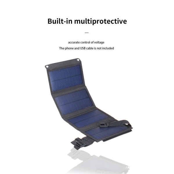 USB Solcellelader 20W Bærbar Solpanel Telefonoplader til iPho