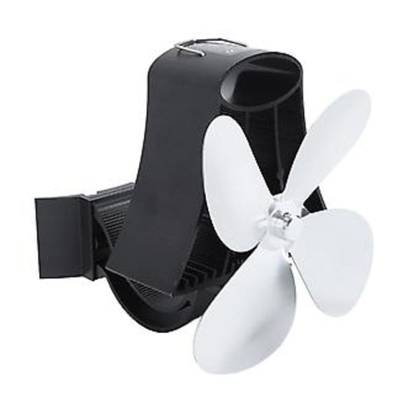 5 Blads Vegghengt Peisvifte Aluminium Legering Magnetisk Stille Varme Drevet Hengende Ovns Vifter for Gassovner