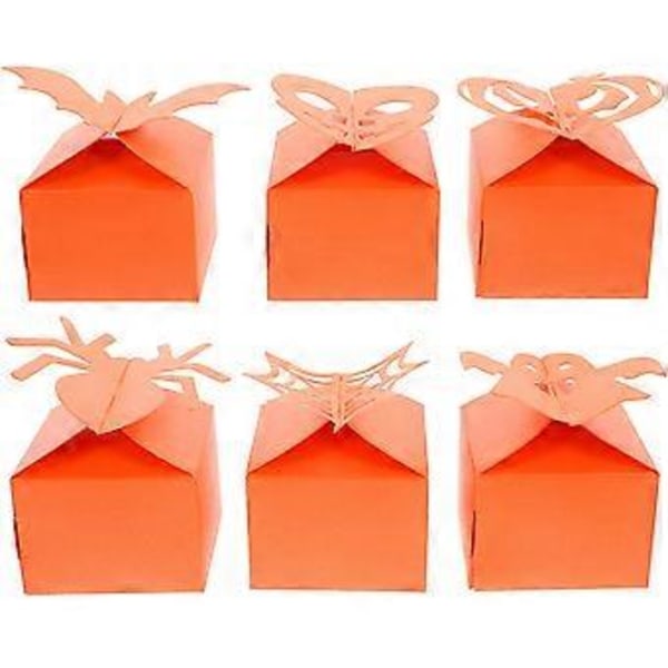48 st Halloween Godisaskar Halloween Pappersaskar Halloween Godisaskar Halloween Presentaskar (Orange) Orange