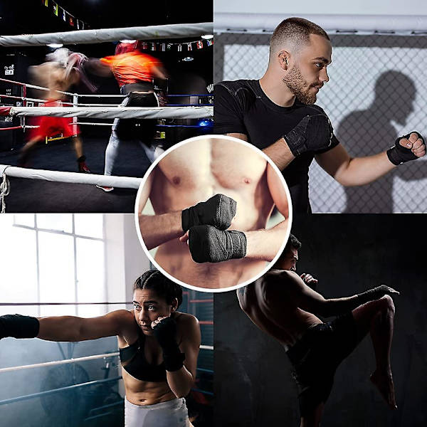 Nyrkkeilykääreet 180'' Joustava Rannekääre Mma Kickboxing Muay Thai Kamppailulajit Harjoittelu Kuntosali