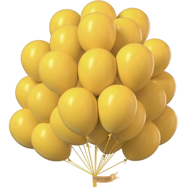 Yellow Balloons, 50 pcs 12 inch Latex Balloons, Yellow Balloons f