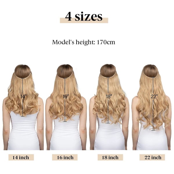 Justerbar Hovedbøjle Usynlig Wire Hår Extensions Highlight Langt Krøllet Syntetisk Hårstykke Til Kvinder Varmebestandige Fibre（16inch Smoky pink）