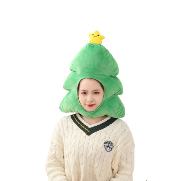 Christmas tree hood plush hood