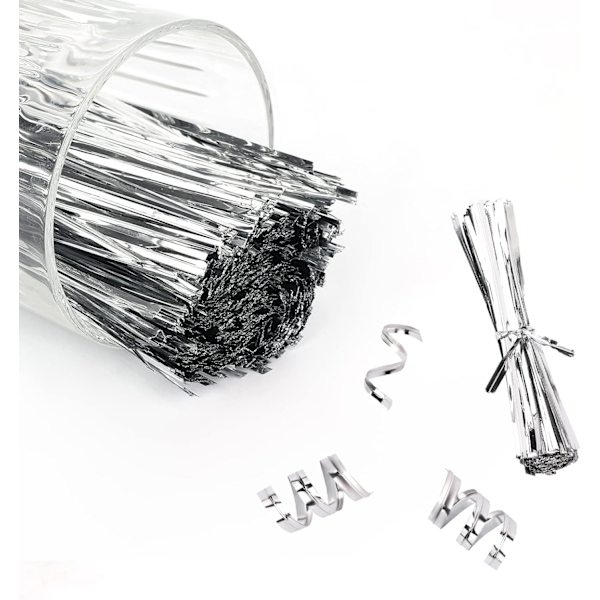 Hvite Papir Twist Ties Gjenbrukbare Posebånd Papir Twist Ties Godteri B