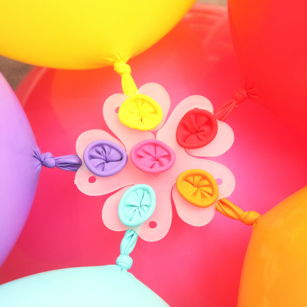 20 stk. Blomsterballon Lukkeklips Nitrogen Balloner Ballonbånd Spænder til Fødselsdagsfest og Bryllup
