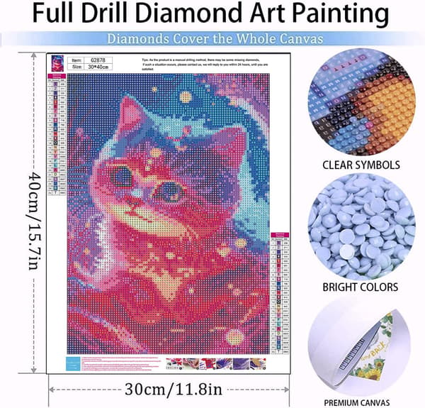 Kat Diamantmaleri - Kat Diamantmaleri Kits til Voksne Begyndere