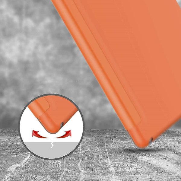 Beskyttende Etui Til Ipad Pro 12.9 Tommer Etui Med Blyantholder（ORANGE）