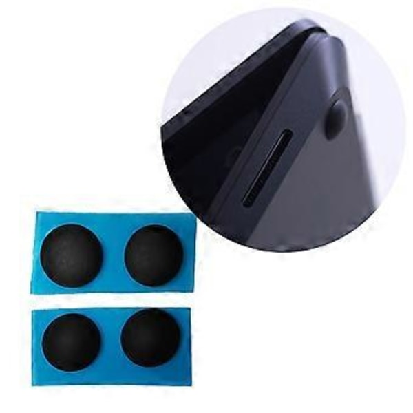 4 Stycken Laptop Gummifötter, Bottenfodral Gummikudde Halkskydd för Surface Laptop 1 2 1769 1782 Svart Black