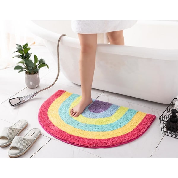 Rainbow Door Matto, Liukumaton alueen matto Decor Doormat Kylpymatto