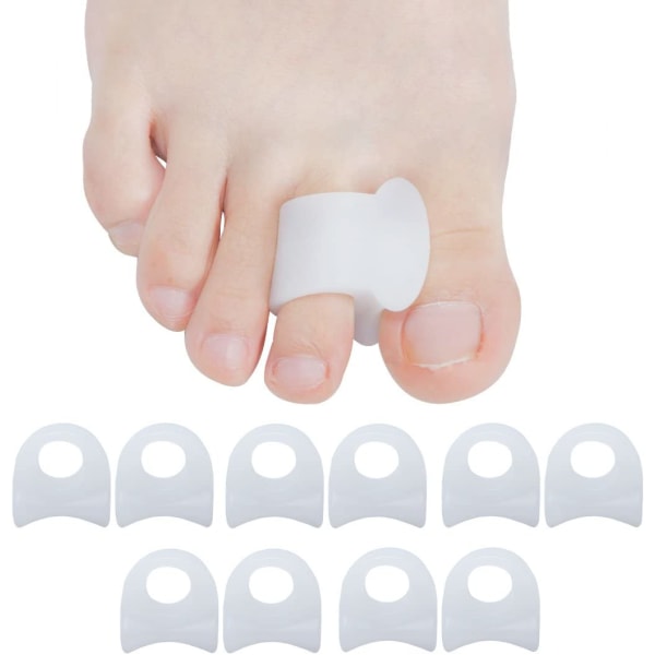 [10x] Tåseparator, Tåseparatorer Ortos för Överlappande Tå, Hallux Valgus, Hammartå