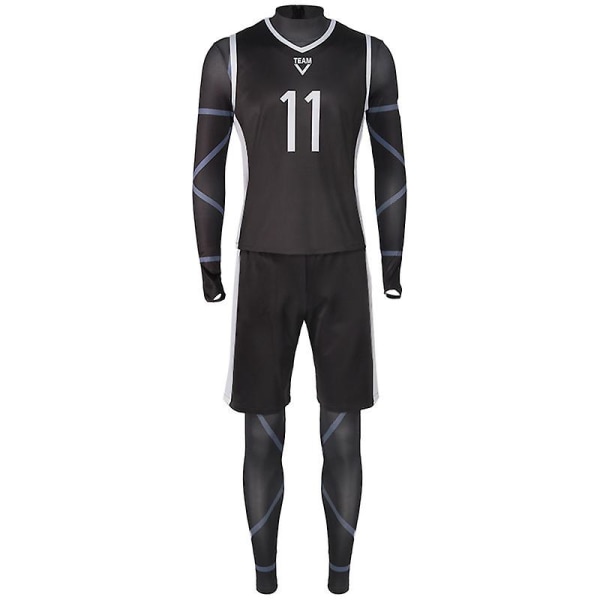 Bluelock Blå Fængsel Skjorte Jumpsuit Cosplay Seishiro Nagi Fodbold Fodbold Træning Uniform Kostume（XXL）