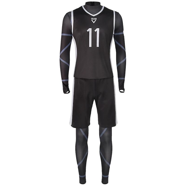 Bluelock Blue Prison Shirt Jumpsuit Cosplay Seishiro Nagi Fodbold Fodbold træningsuniform kostume（S）