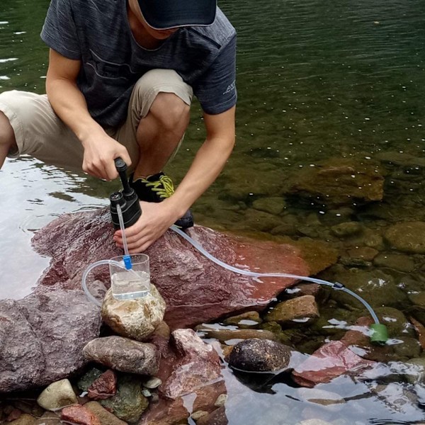 Kalk och vattenfilter vattenfilter bärbar camping till fots
