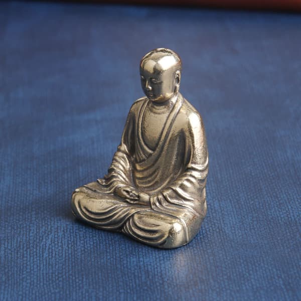 Solid messing laget gamle Ksitigarbha Bodhisattva ornamenter helligdommer