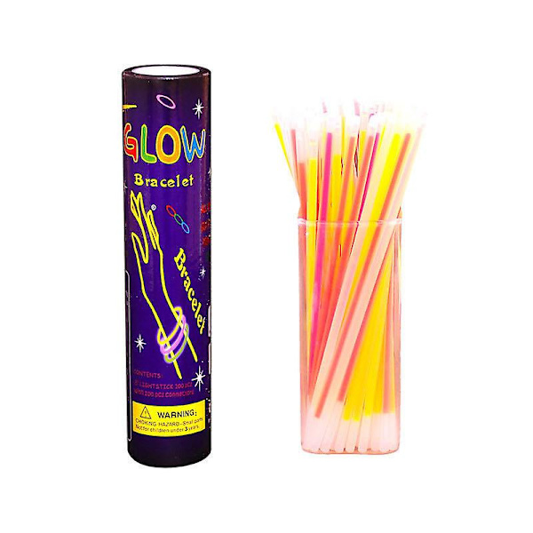 100 Glow Sticks Bulk Party Supplies - Glow In The Dark Fun Party Pack