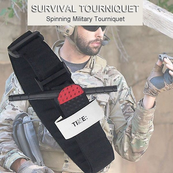 3/5st Camping Överlevnad Tourniquet Hemostas Medicinsk Nödtaktisk Militär Utomhus Vandring Säkerhetsspänne 5st