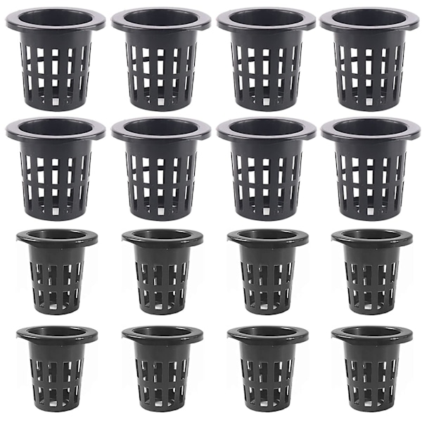 40 stk. Have Net Cups, Hydroponics Net Pots Have Slottet Mesh Net Cups Plante Børnehave Potter Rund Spand Kurv