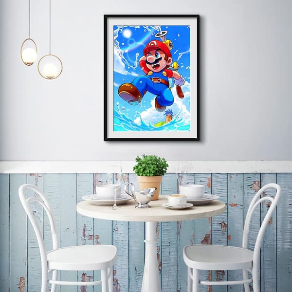 5D timanttimaalaus - DIY - 30x40cm - Mene eteenpäin!