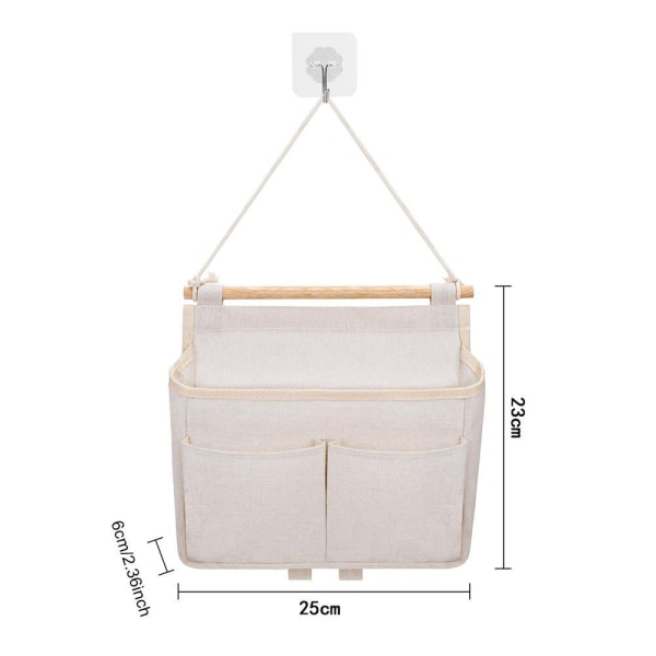 Ophængstaske ophængs opbevaringspose (2 stk.), 23*25*6cm