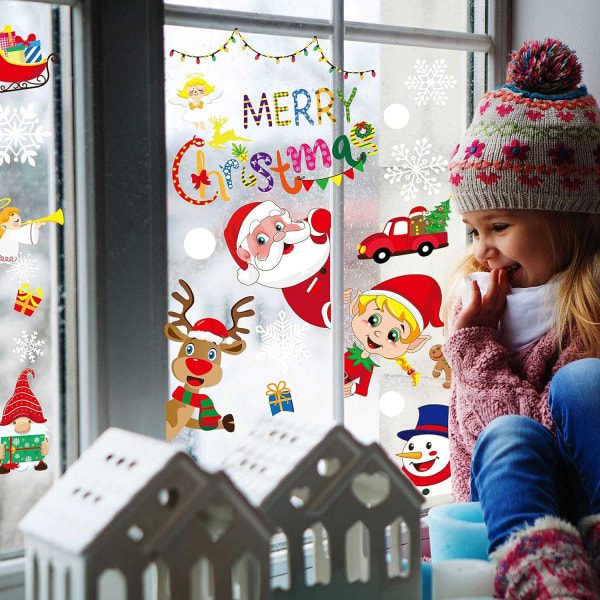 Juleklistermærker Julevindueklistermærker Rendirdyr Jule D