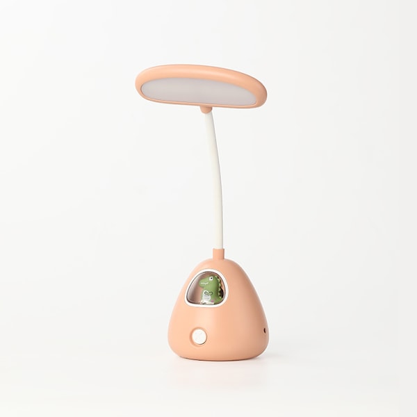 1 stk. Kreativ søt kjæledyr skrivebordslampe Mini USB-lading Dino