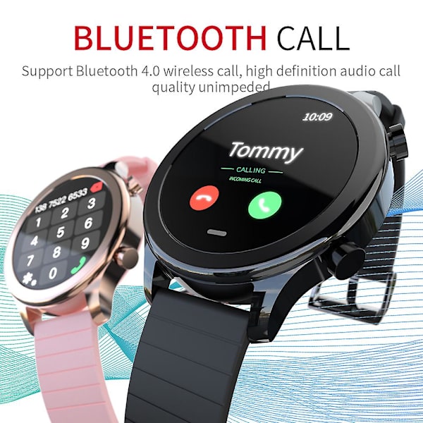 Lokmat Time Bluetooth Smart Watch Med Röstassistent (Gyllene)