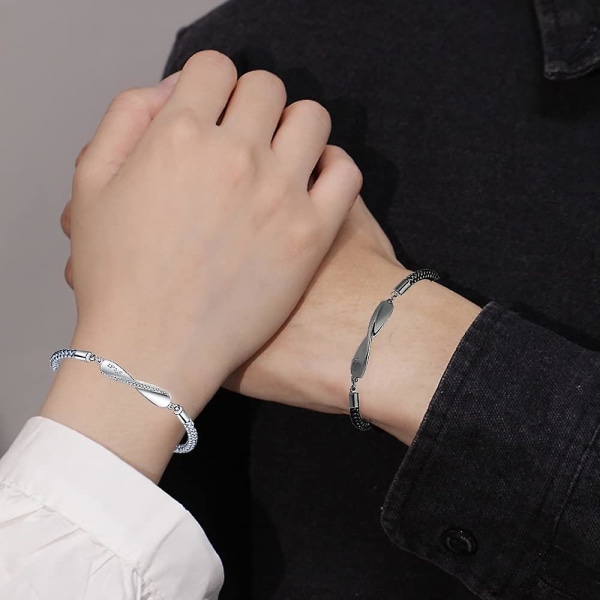 Pararmband Matchande armband till pojkvän Flickvän Långdistansförhållande Armband hans och hennes armband