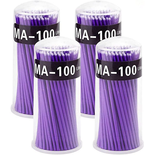Förpackning med 400 bomullspinnar, Microbrush Micro Brush rengöringspinnar för minipensel